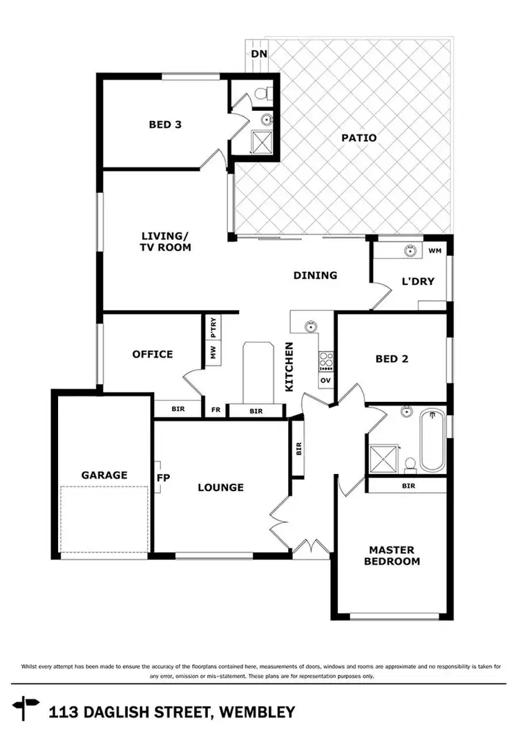 Floorplan of Homely house listing, 113 Daglish Street, Wembley WA 6014