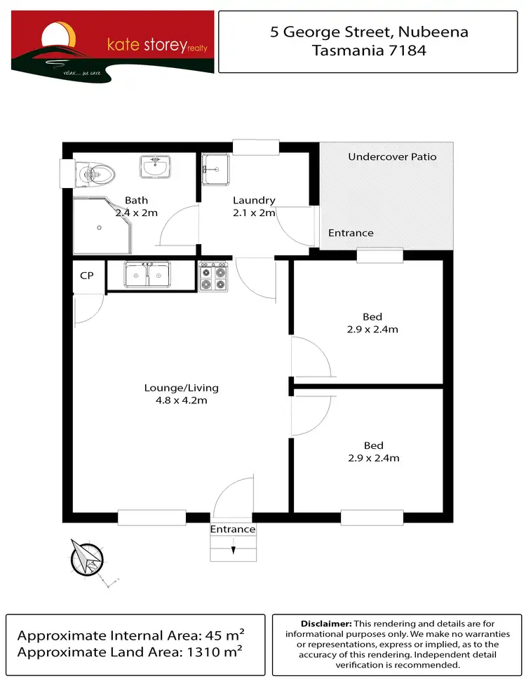 Floorplan of Homely house listing, 5 George Street, Nubeena TAS 7184