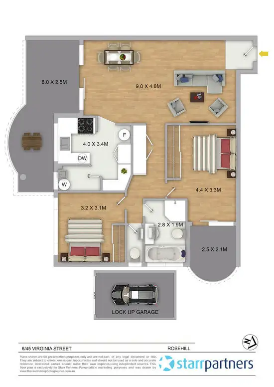 Floorplan of Homely apartment listing, 6/45-55 Virginia Street, Rosehill NSW 2142