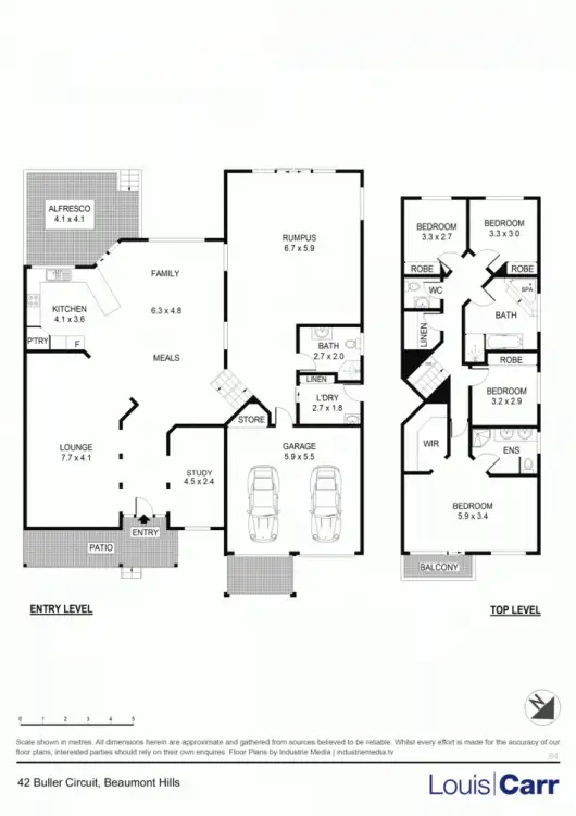 Floorplan of Homely house listing, 42 Buller Circuit, Beaumont Hills NSW 2155