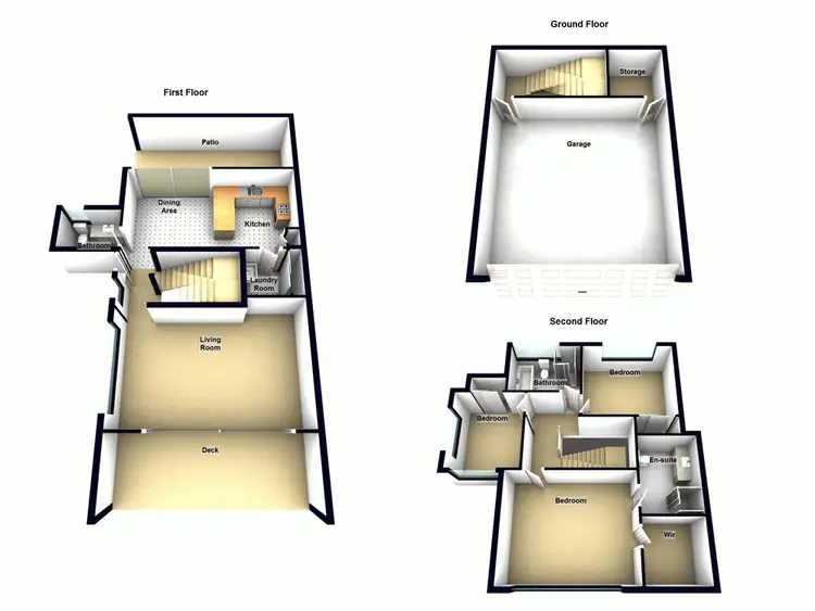 Floorplan of Homely townhouse listing, 3/18 Stockwhip Place, Riverhills QLD 4074