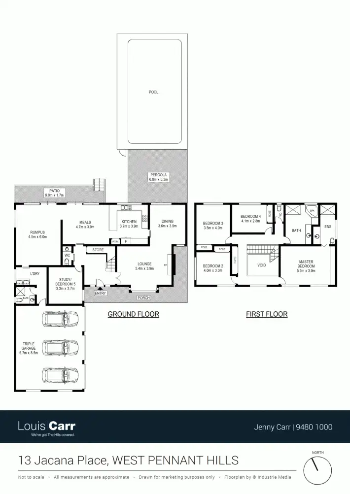 Floorplan of Homely house listing, 13 Jacana Place, West Pennant Hills NSW 2125