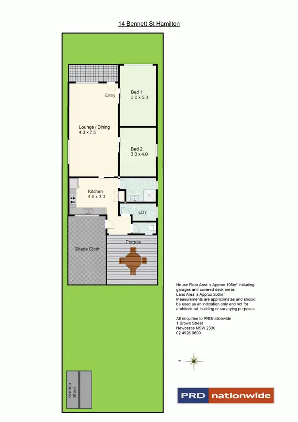 Floorplan of Homely house listing, 14 Bennett Street, Hamilton NSW 2303
