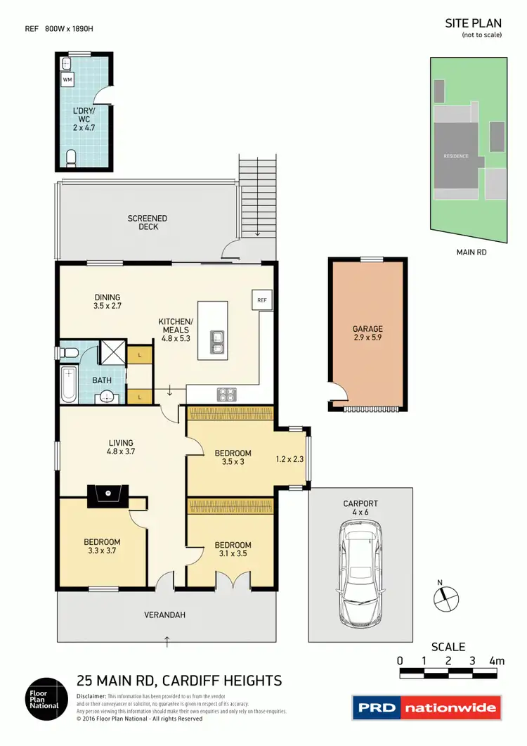 Floorplan of Homely house listing, 25 Main Road, Cardiff Heights NSW 2285