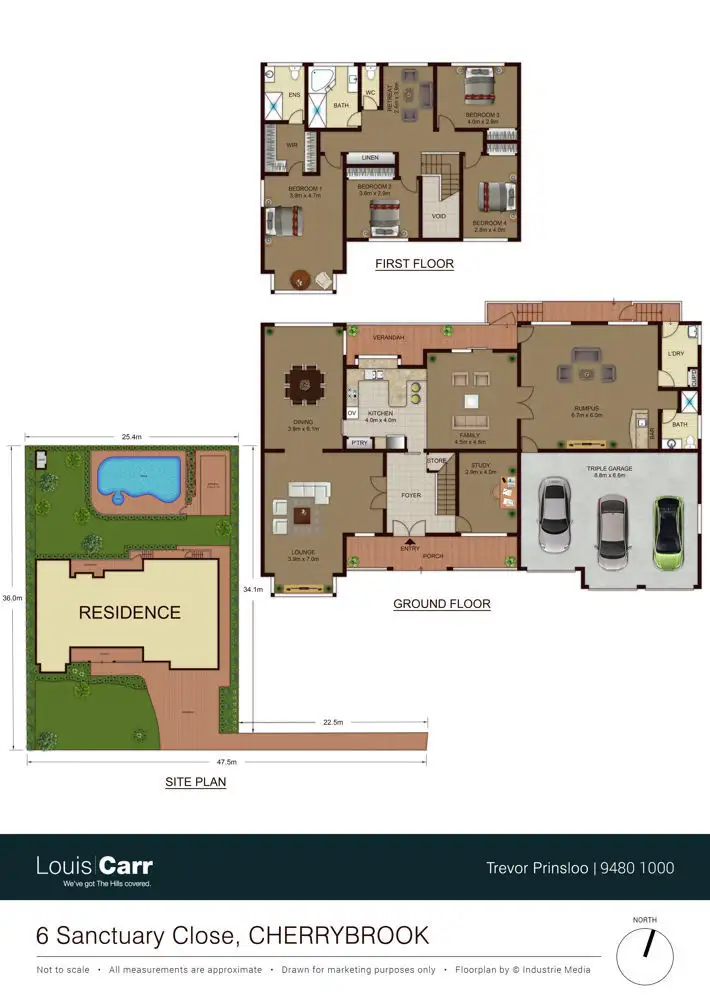 Floorplan of Homely house listing, 6 Sanctuary Close, Cherrybrook NSW 2126