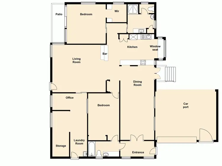 Floorplan of Homely house listing, 308 Victoria Avenue, Redcliffe QLD 4020