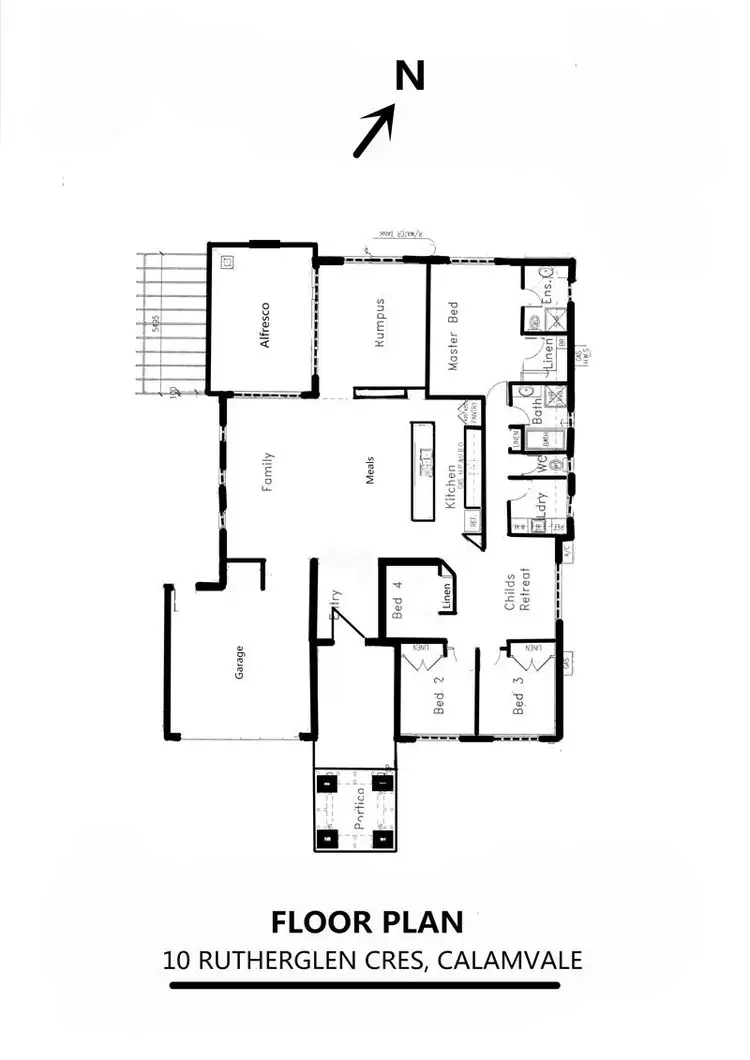Floorplan of Homely house listing, 10 Rutherglen Crescent, Calamvale QLD 4116