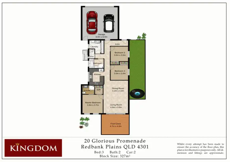 Floorplan of Homely house listing, 20 Glorious Promenade, Redbank Plains QLD 4301
