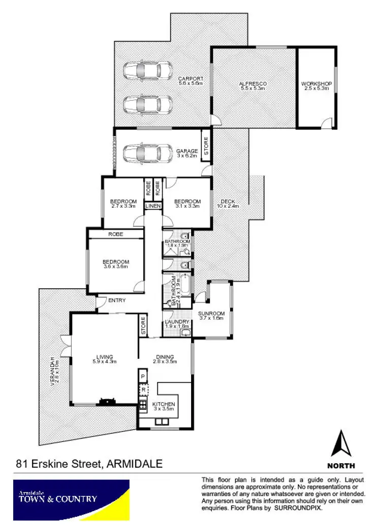Floorplan of Homely house listing, 81 Erskine Street, Armidale NSW 2350