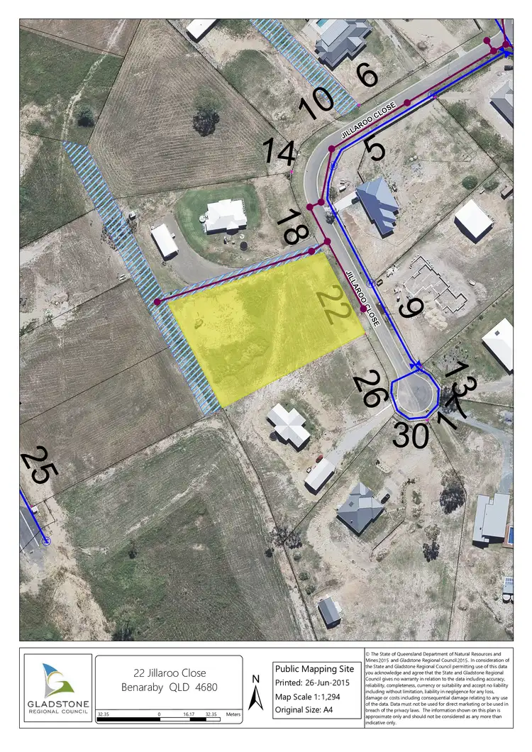 Floorplan of Homely land listing, 22 Jillaroo Close, Benaraby QLD 4680