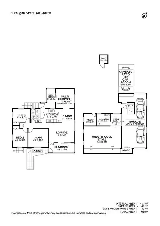 Floorplan of Homely house listing, 1 Vaughan St, Mount Gravatt QLD 4122