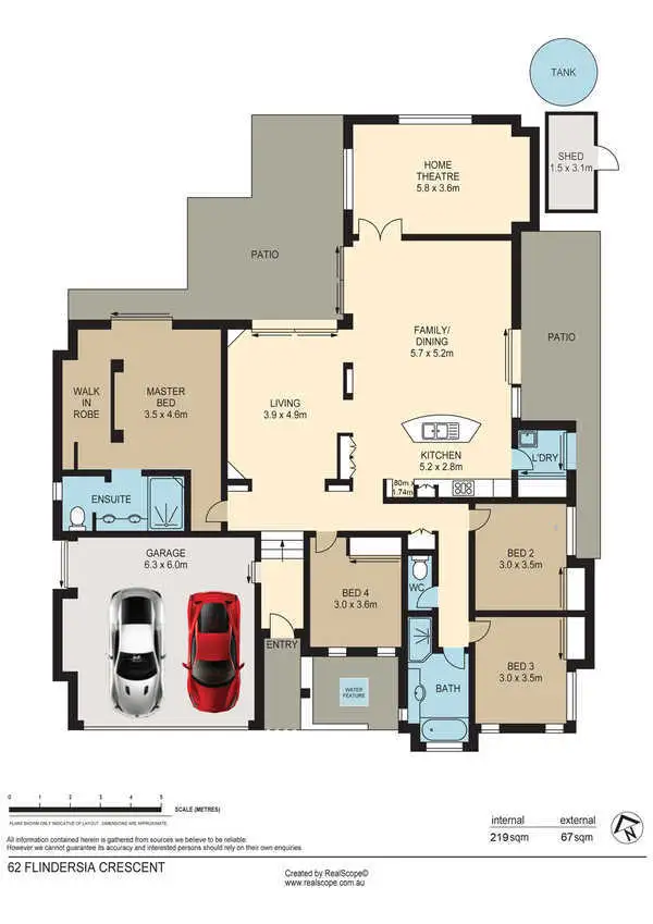 Floorplan of Homely house listing, 62 Flindersia Crescent, Seventeen Mile Rocks QLD 4073