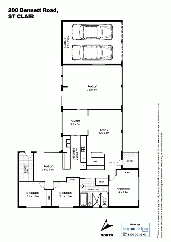 Floorplan of Homely house listing, 200 Bennett Road, St Clair NSW 2759