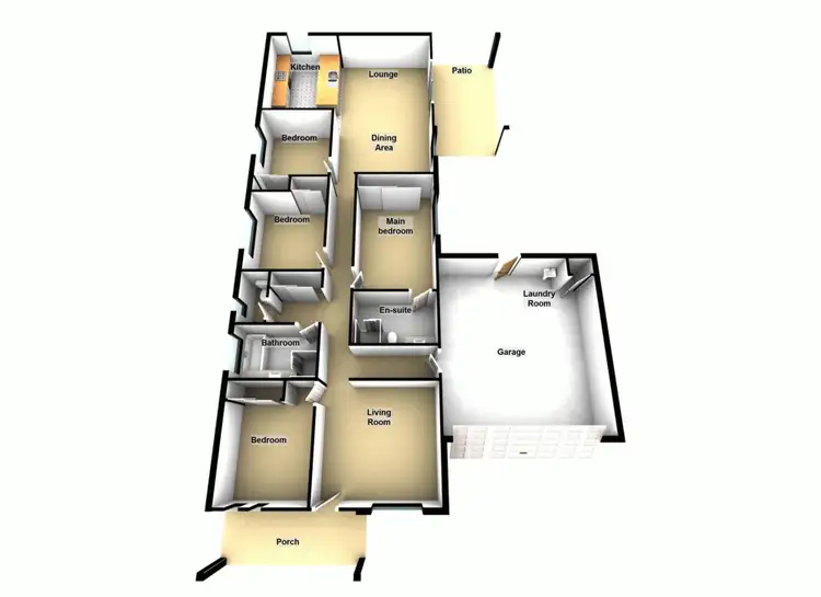 Floorplan of Homely house listing, 34 Kimberley Drive, Burpengary QLD 4505