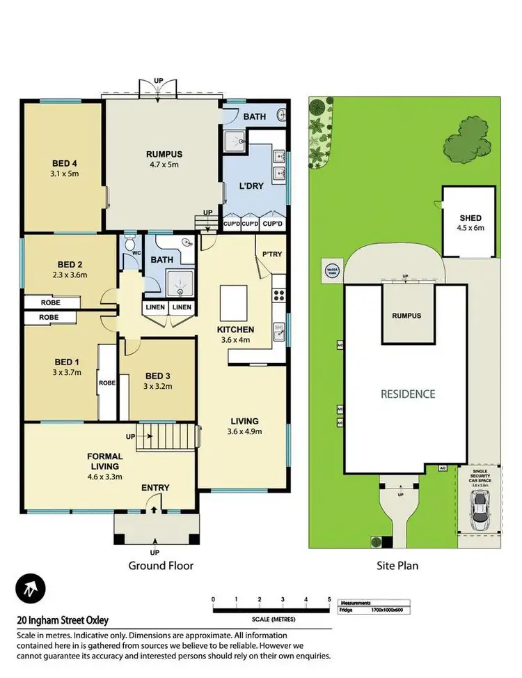Floorplan of Homely house listing, 20 Ingham Street, Oxley QLD 4075