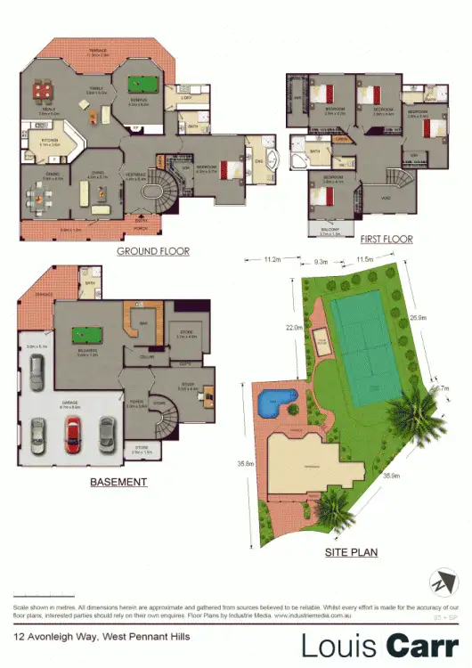 Floorplan of Homely house listing, 12 Avonleigh Way, West Pennant Hills NSW 2125