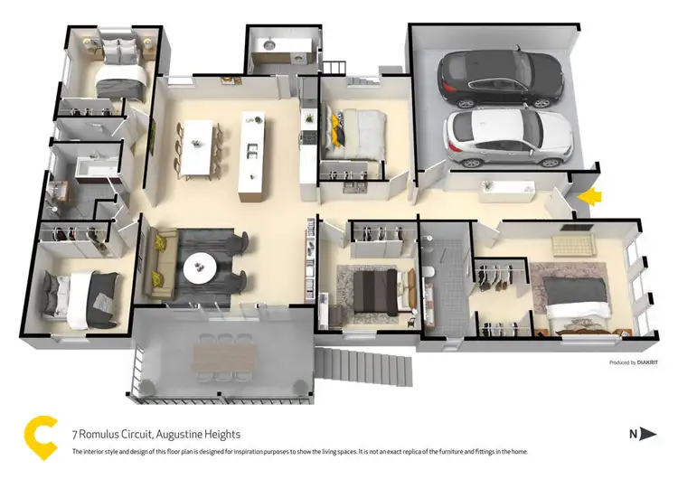 Floorplan of Homely house listing, 7 Romulus Circuit, Augustine Heights QLD 4300