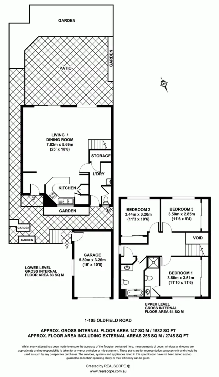 Floorplan of Homely townhouse listing, 1/105 Oldfield Road, Sinnamon Park QLD 4073