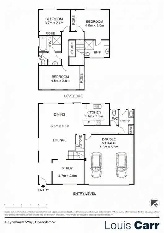 Floorplan of Homely semi-detached listing, 4 Lyndhurst Way, Cherrybrook NSW 2126