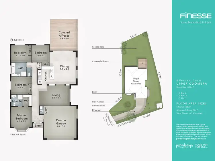 Floorplan of Homely house listing, 8 Pennant Court, Upper Coomera QLD 4209