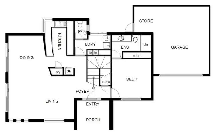 Floorplan of Homely townhouse listing, 2/59 Gardner Street, Como WA 6152