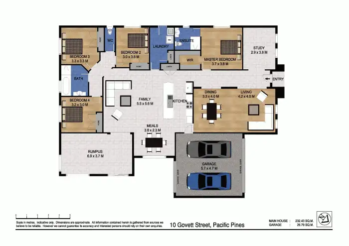 Floorplan of Homely house listing, 10 Govett St, Pacific Pines QLD 4211