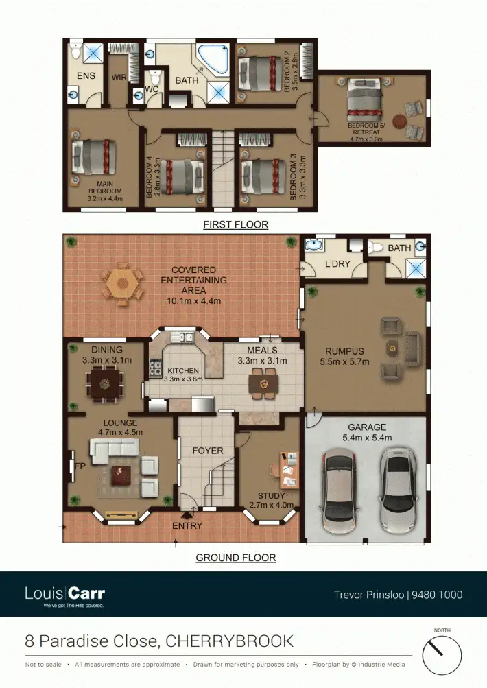 Floorplan of Homely house listing, 8 Paradise Close, Cherrybrook NSW 2126