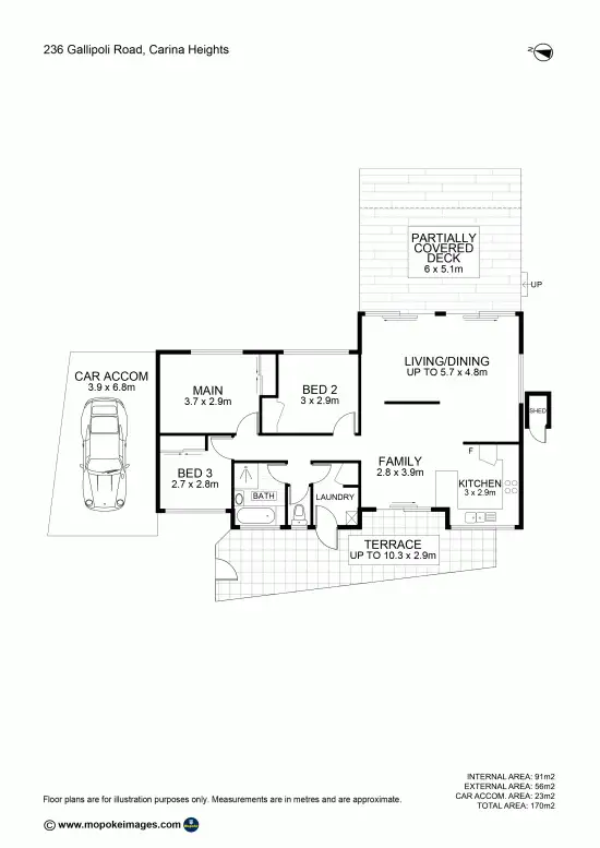 Floorplan of Homely house listing, 236 Gallipoli Road, Carina Heights QLD 4152