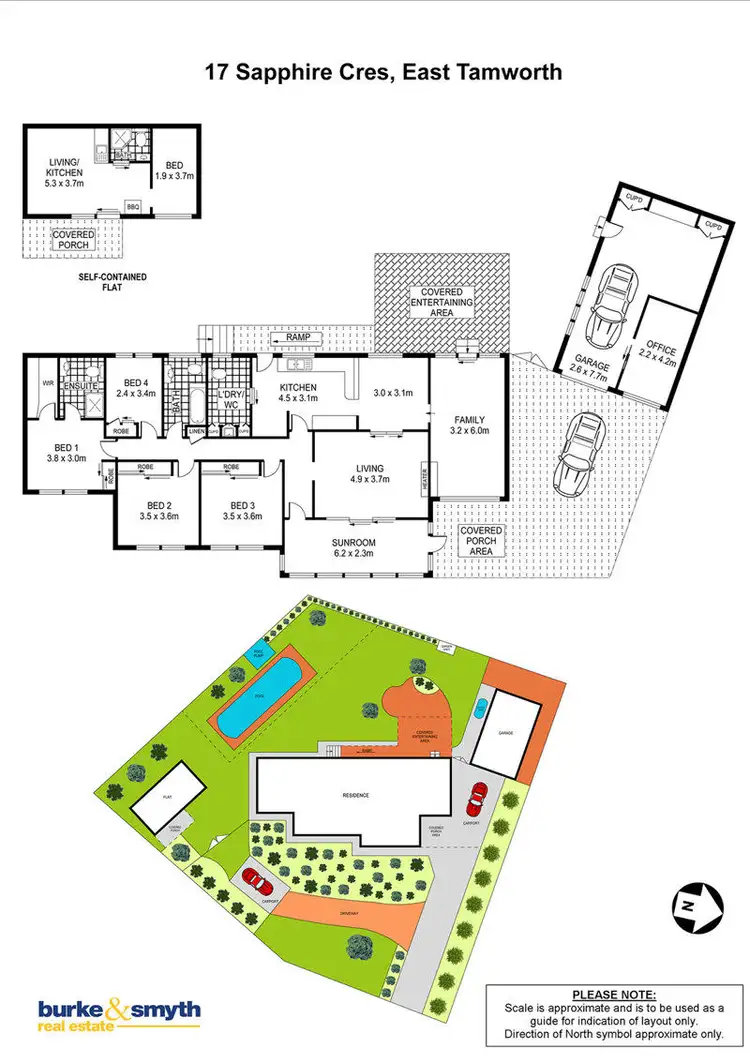 Floorplan of Homely house listing, 17 Sapphire Crescent, Tamworth NSW 2340