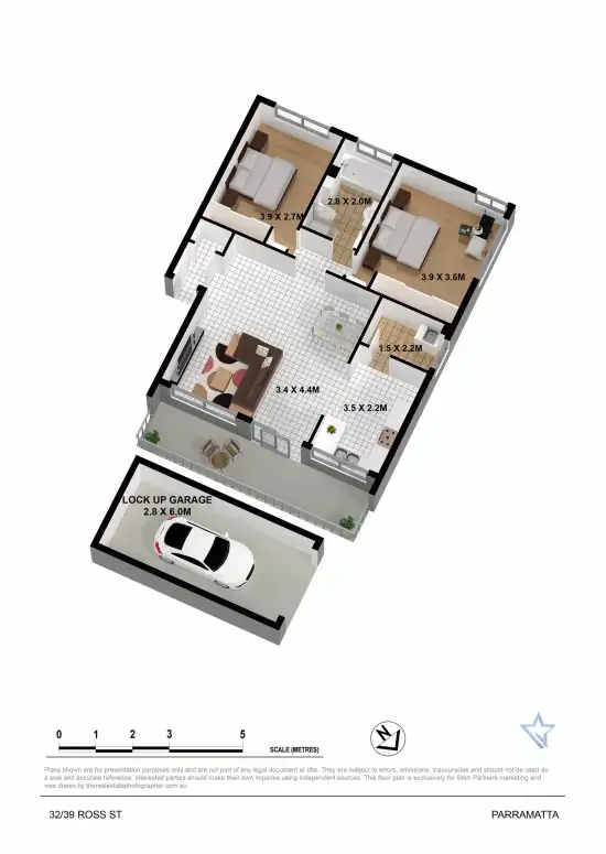 Floorplan of Homely unit listing, 32/39-41 Ross Street, North Parramatta NSW 2151