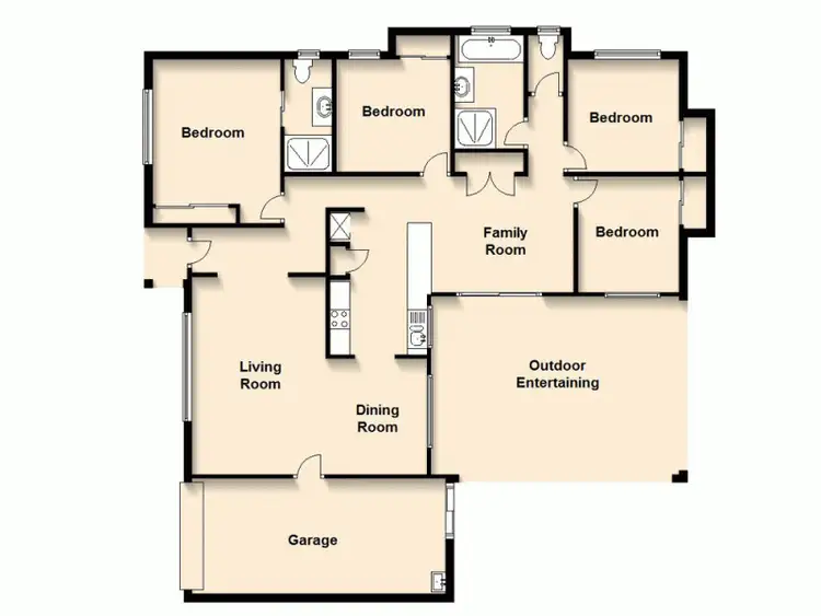 Floorplan of Homely house listing, 4 Ebony Court, Bray Park QLD 4500