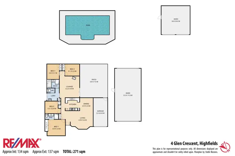 Floorplan of Homely house listing, 4 Glen Crescent, Highfields QLD 4352