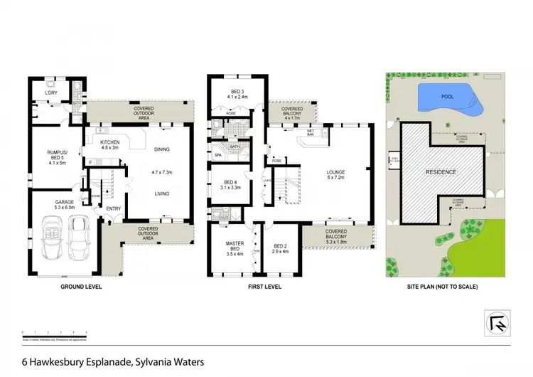 Floorplan of Homely house listing, 6 Hawkesbury Esplanade, Sylvania Waters NSW 2224