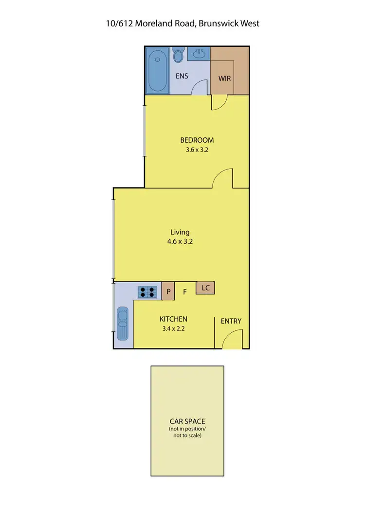 Floorplan of Homely apartment listing, 10/612 Moreland Road, Brunswick West VIC 3055
