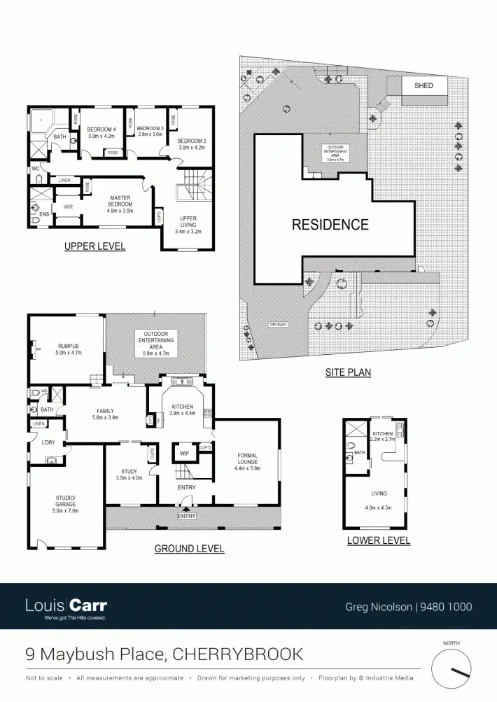 Floorplan of Homely house listing, 9 Maybush Place, Cherrybrook NSW 2126