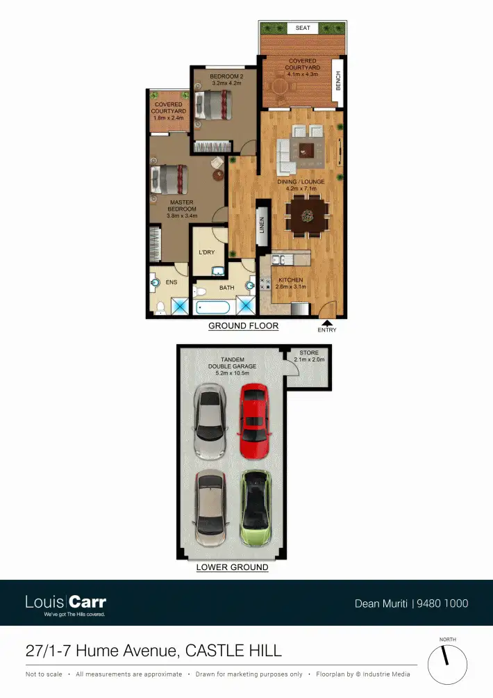 Floorplan of Homely unit listing, 27/1-7 Hume Avenue, Castle Hill NSW 2154