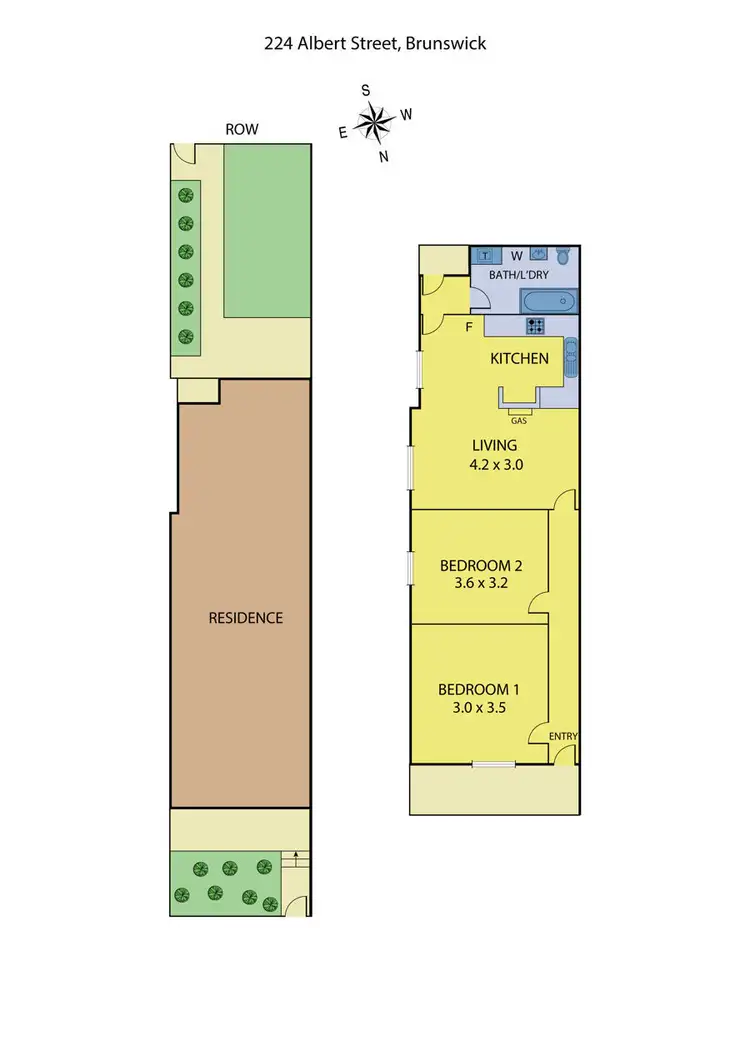 Floorplan of Homely house listing, 224 Albert Street, Brunswick VIC 3056