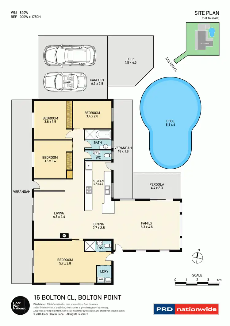 Floorplan of Homely house listing, 16 Bolton Close, Bolton Point NSW 2283