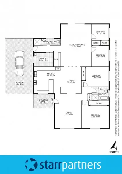 Floorplan of Homely house listing, 9 Rugby Street, Cambridge Park NSW 2747