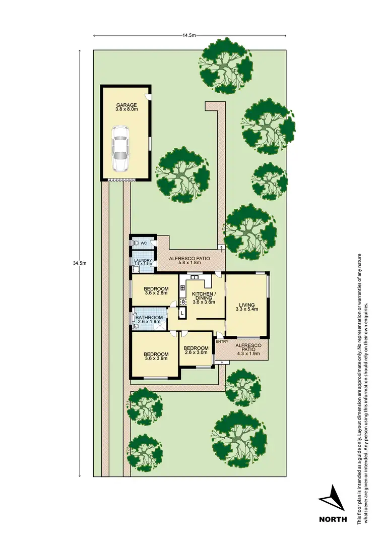 Floorplan of Homely house listing, 14 Attard Avenue, Marayong NSW 2148