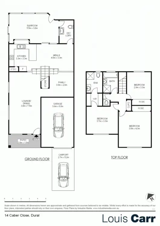 Floorplan of Homely house listing, 14 Caber Close, Dural NSW 2158