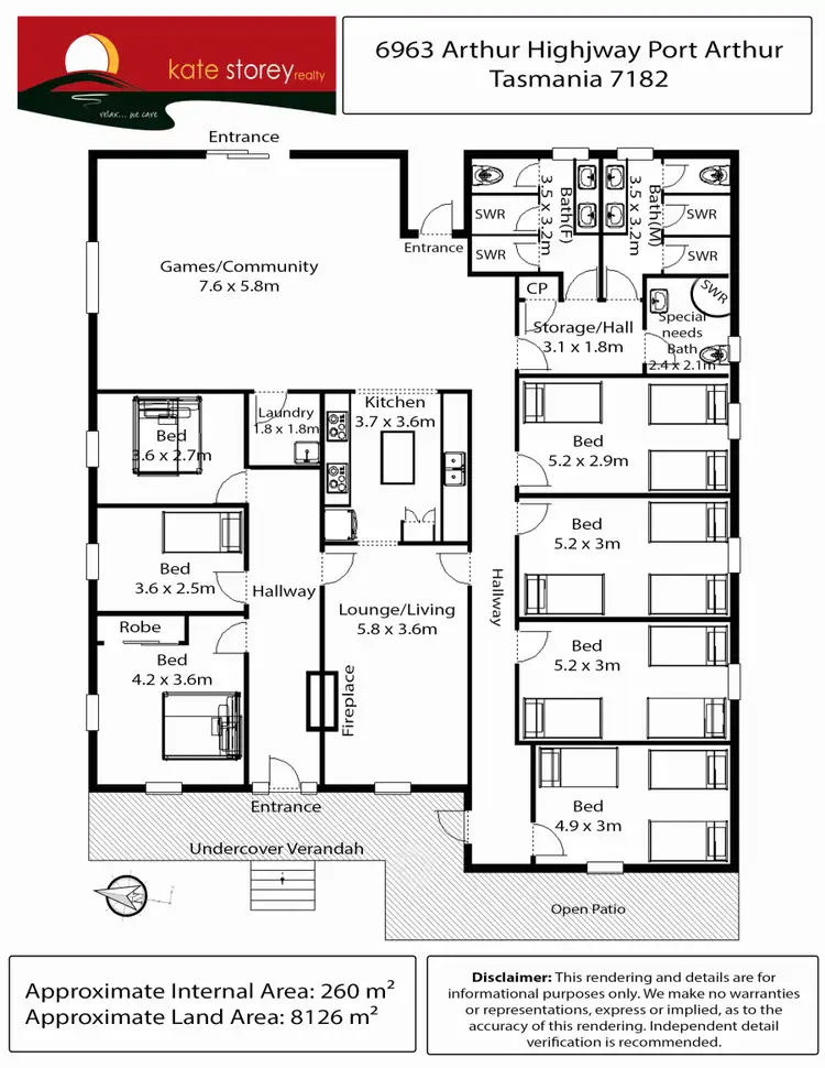 Floorplan of Homely house listing, 6963 Arthur Highway, Port Arthur TAS 7182