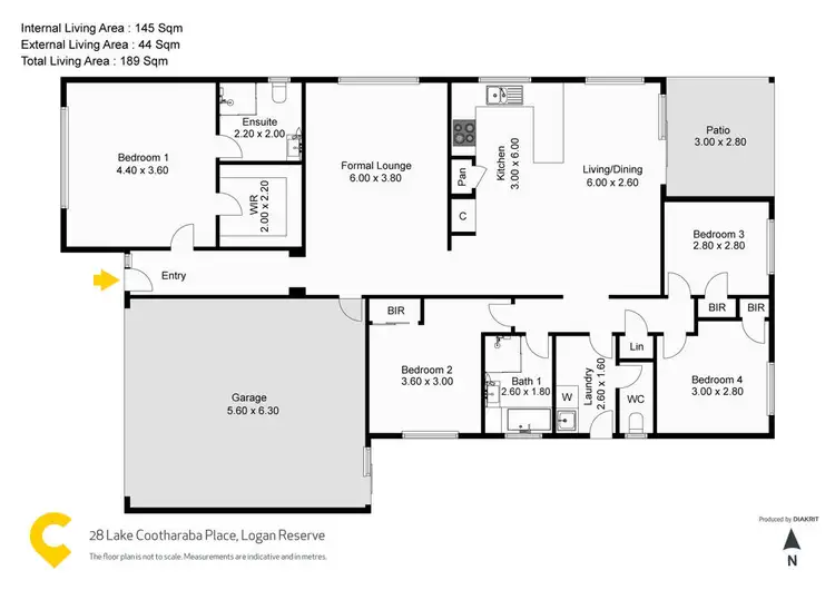 Floorplan of Homely house listing, 28 Lake Cootharaba Place, Logan Reserve QLD 4133