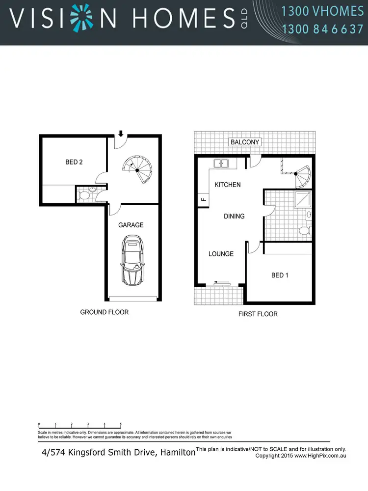 Floorplan of Homely unit listing, 4/574 Kingsford Smith Drive, Hamilton QLD 4007