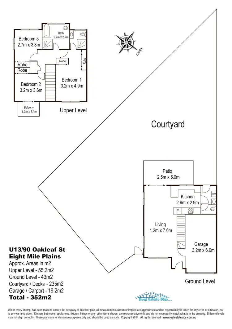 Floorplan of Homely townhouse listing, 13/90 Oakleaf Street, Eight Mile Plains QLD 4113
