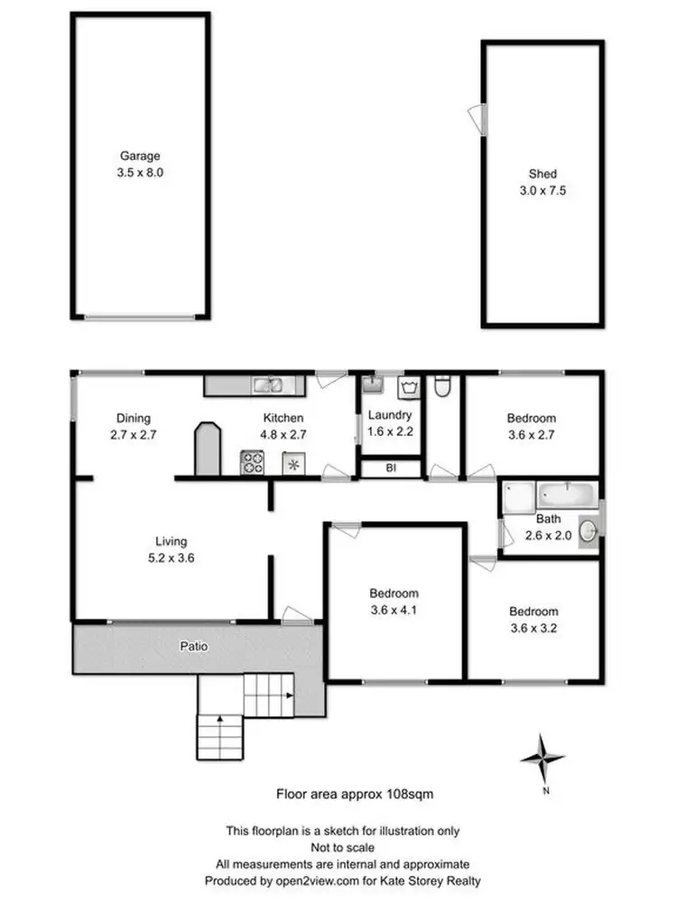 Floorplan of Homely house listing, 13 Climie Street, Campania TAS 7026