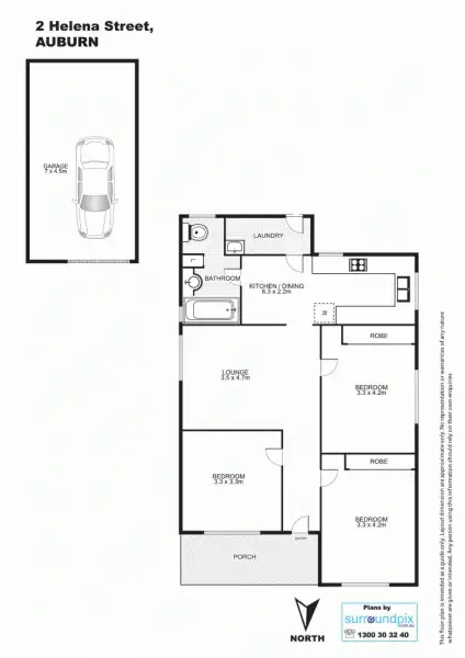 Floorplan of Homely house listing, 2 Helena St, Auburn NSW 2144
