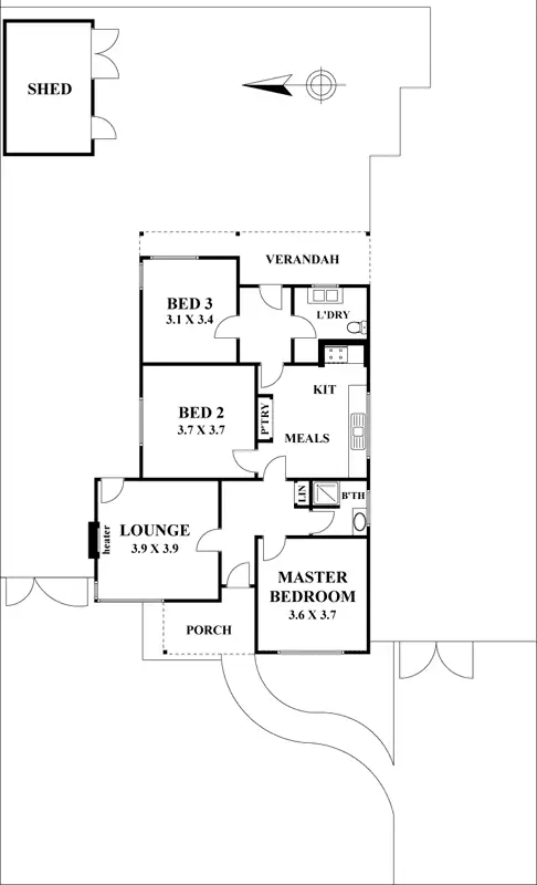 Floorplan of Homely house listing, 10 Lock St, Fawkner VIC 3060