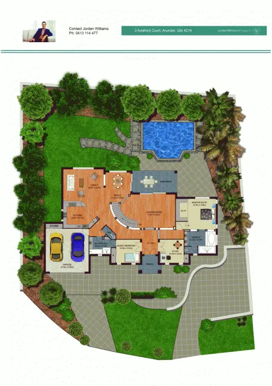 Floorplan of Homely house listing, 3 Avisford Court, Arundel QLD 4214