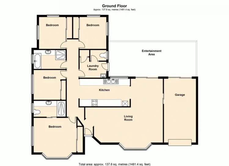 Floorplan of Homely house listing, 1 Cootha Drive, Kallangur QLD 4503
